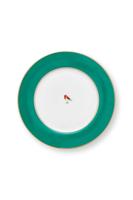 Pip Studio Love Birds Ontbijtbord Groen 21cm - thumbnail