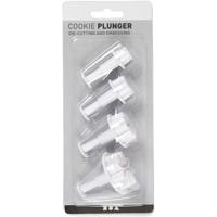 Creativ Company Uitsteekvormen met stempel bloem,4st. - thumbnail