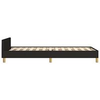 Bedframe zonder matras 80x200 cm stof zwart - thumbnail