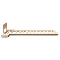Bedframe Bruin 90 x 200 cm Hout - thumbnail