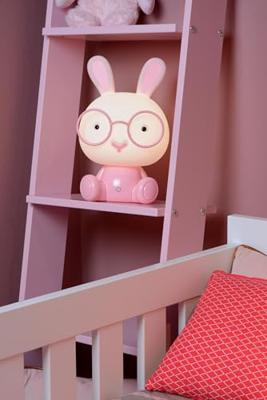 Lucide DODO RABBIT - Tafellamp Kinderkamer - LED 3 StepDim - 1x3W 4000K - Roze