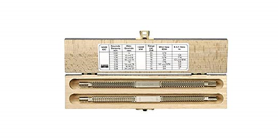 Bahco 1450D/2 Set dubbele draadvijlen, 2-delig, met schroefdraadtabel 1 stuk(s)