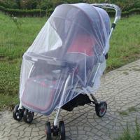 3 stuks 150cm baby kinderwagen Mosquito insect Shield netto veilig zuigelingen bescherming mesh wandelwagen accessoires muggengaas (wit) - thumbnail