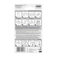3M Command-medium Designer-haak (l x b x h) 79 x 29 x 29 mm Wit Inhoud: 2 stuk(s) - thumbnail
