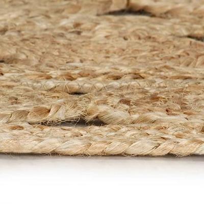 Vloerkleed handgemaakt 150 cm gevlochten jute