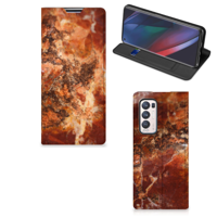 OPPO Find X3 Neo | Standcase | Marmer Bruin - thumbnail