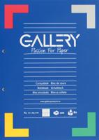 Gallery cursusblok, ft A4, 80 g/m², 2-gaatsperforatie, commercieel geruit, 100 vel - thumbnail