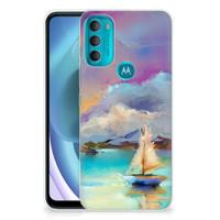 Smartphone hoesje Motorola Moto G71 5G Boat - thumbnail