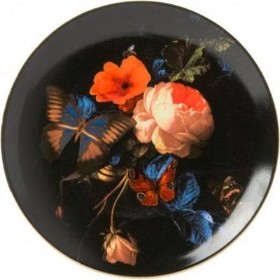 HEINEN - Wandborden - Bord Vlinder Gouden eeuw 20cm HEINEN - Wandborden - Bord Vlinder Gouden eeuw 20cm