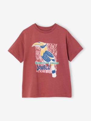 T-shirt jongens korte mouwen terracotta T-shirt jongens korte mouwen terracotta