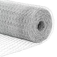 Zeskantig hekwerk Zilver 0,5 x 50 m Gegalvaniseerd staal - thumbnail