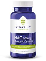 Vitakruid NAC 600mg N-Acetyl-L-Cysteine 60 Vegetarische capsules - thumbnail