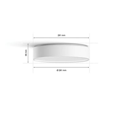 Philips Hue White ambiance Enrave kleine plafondlamp