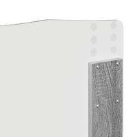 Bedframe met hoofdeinde Grijs Sonoma 140 x 190 cm Bewerkt hout - thumbnail