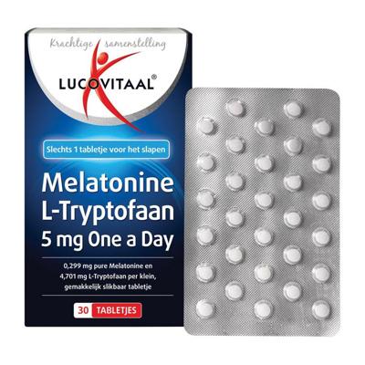 Lucovitaal Melatonine L-Tryptofaan 5mg Tabletten