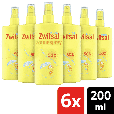 Zwitsal Kids SPF 50+ Zonnespray - 6 x 200 ml Zwitsal Kids SPF 50+ Zonnespray - 6 x 200 ml