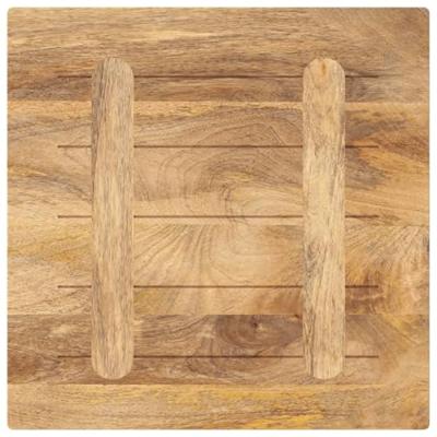 Tafelblad vierkant 40x40x2,5 cm massief mangohout