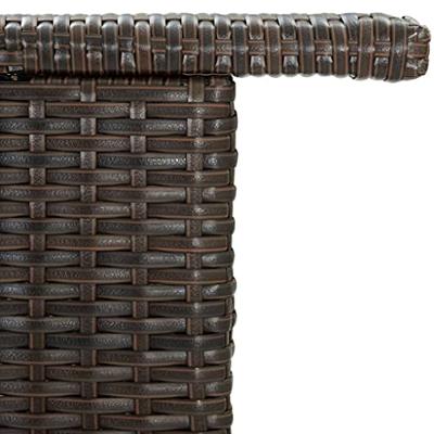 Tuinbartafel 120x55x110 cm poly rattan bruin Tuinbartafel 120x55x110 cm poly rattan bruin