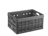 Sunware Square vouwkrat 32L antraciet - thumbnail