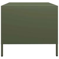 Salontafel 101,5x50x43,5 cm koudgewalst staal olijfgroen - thumbnail