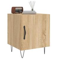 Nachtkastjes 2 st 40x40x50 cm bewerkt hout sonoma eikenkleurig - thumbnail