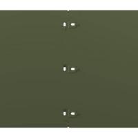 Gazonranden 10 st 25x103 cm koudgewalst staal olijfgroen - thumbnail
