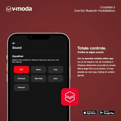 V-MODA Crossfade 3 | Bedrade Over-Ear-Hoofdtelefoon, Geprefereerd door de Beste DJ's ter Wereld | Krachtig Geluid, Afgeregeld voor Clubenergie en Opwinding | Mobile Editor App – Bronze Black