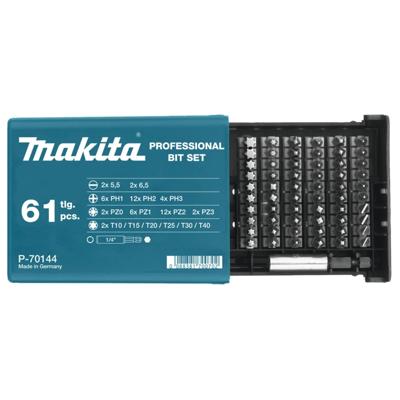 Makita Accessoires Schroefbitset 61-dlg - P-70144 - P-70144