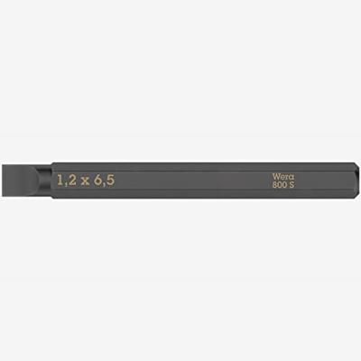 Wera 800 S sleufbits voor slagschroevendraaier, 1.2 x 6.5 x 70 mm - 05018142001