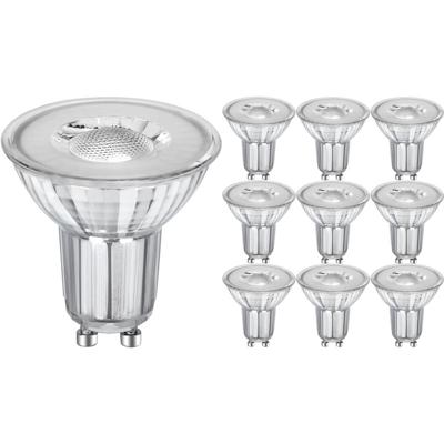 LED Spot - GU10 PAR16 - 10 Pack - Velvalux - Dimbaar - 6W 480lm 38D - 827 Zeer Warm Wit 2700K | Vervangt 68W