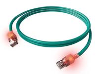EasyLan S/FTP DualBoot® LED Kabel Cat.6A (Class EA), LSOH, turkoois, 0,5 m - thumbnail
