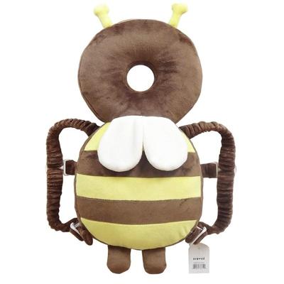 Grote bruin pluche Bee patroon schokbestendige hoofd Pad voor Baby kinderen Waliking