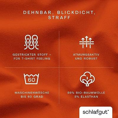 Schlafgut Schlafgut Pure Jersey Topper Hoeslaken M - 120x200 - 130x220 269 Red Mid - thumbnail