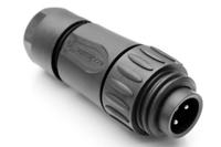 Amphenol C016 20H003 110 12 Ronde connector Stekker, recht Totaal aantal polen: 3 + PE Serie (ronde connectoren): C016 1 stuk(s) - thumbnail