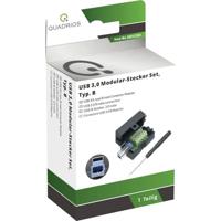 Quadrios 2001C204 USB 3.0 modulaire stekkerset, type B Stekker, recht 1 stuk(s) - thumbnail
