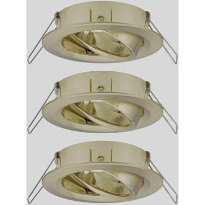 Paulmann 92489 EBL Choose Inbouwring Set van 3 stuks 10 W Messing (geborsteld)