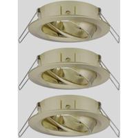 Paulmann 92489 EBL Choose Inbouwring Set van 3 stuks 10 W Messing (geborsteld) - thumbnail