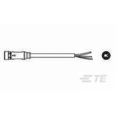 TE Connectivity 1-2273001-1 Sensor/actuator connector, geassembleerd M8 Aantal polen (sensoren): 3 Bus, recht 1.50 m 1 stuk(s)