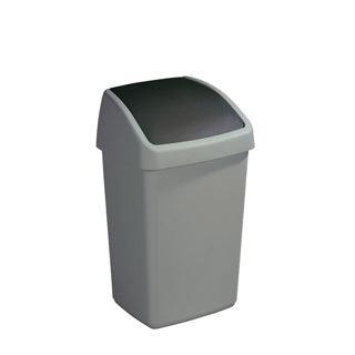 Afvalbak met Swingdeksel 25L metal zwart Afvalbak met Swingdeksel 25L metal zwart