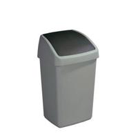 Sunware delta prullenbak met swingdeksel 25l grijs - thumbnail