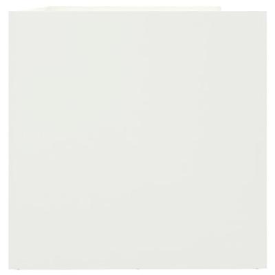 VidaXL Plantenbak 62x47x46 cm staal wit