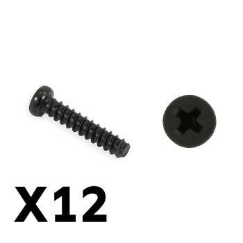 FTX Tracer pan head self tapping screws pbho2.6*12mm (FTX9754)