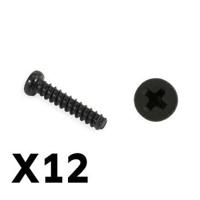 FTX Tracer pan head self tapping screws pbho2.6*12mm (FTX9754) - thumbnail
