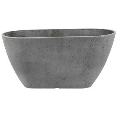 Nova balkonbak half rond 36 beton grijs