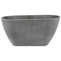 Nova balkonbak half rond 36 beton grijs - thumbnail
