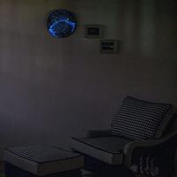 NeXtime ne-3165 wandklok dia. 35 cm, bol glas, 'milky way dome' - thumbnail