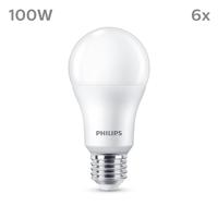 Philips LED 9290023069 LED-lamp Energielabel E (A - G) E27 Peer 13 W = 100 W Neutraalwit (Ø x l) 60 mm x 120 mm 6 stuk(s) - thumbnail