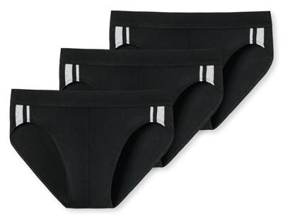 3-pack heren Rio slip 95/5 - Stripe - Hoog opgesneden heren onderbroek - Stoffen band - Biologisch katoen