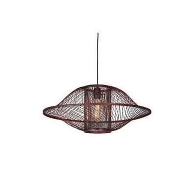 GOOD&MOJO Hanglamp 'Maui' Bamboe, 70cm, kleur Burgundy