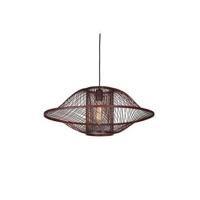 GOOD&MOJO Hanglamp 'Maui' Bamboe, 70cm, kleur Burgundy - thumbnail